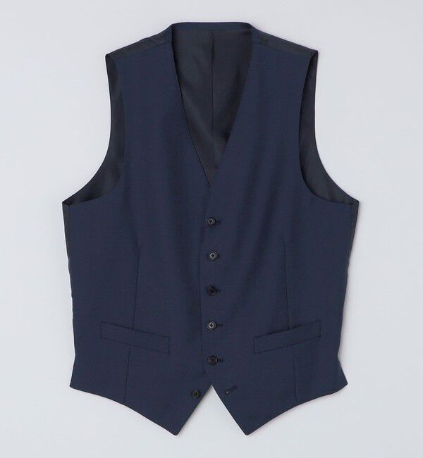 SHIPS「SHIPS: 御幸毛織 ファブリック FOUR SEASONS シャークスキン ベスト」|ダウンベスト・ベスト|
