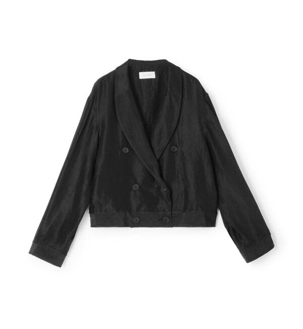 DES PRES「シルクワッシャー ダブルブレストジャケット」|その他|19 ブラック