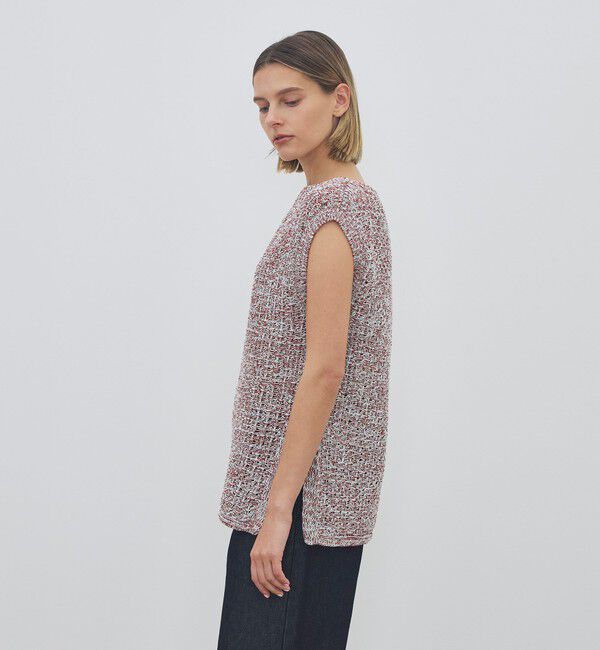 DES PRES「ギマコットン ボートネックベスト」|ニット・セーター|