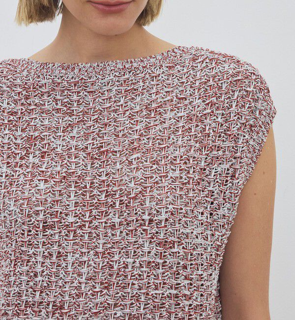 DES PRES「ギマコットン ボートネックベスト」|ニット・セーター|