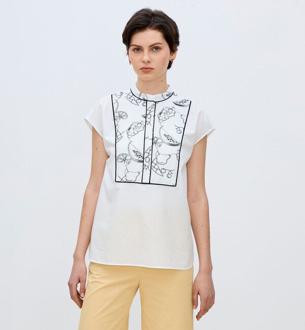 TOMORROWLAND collection「【WEB先行予約】フルッタエンブロイダリー フレンチブザムブラウス」|シャツ・ブラウス|