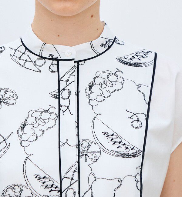 TOMORROWLAND collection「【WEB先行予約】フルッタエンブロイダリー フレンチブザムブラウス」|シャツ・ブラウス|