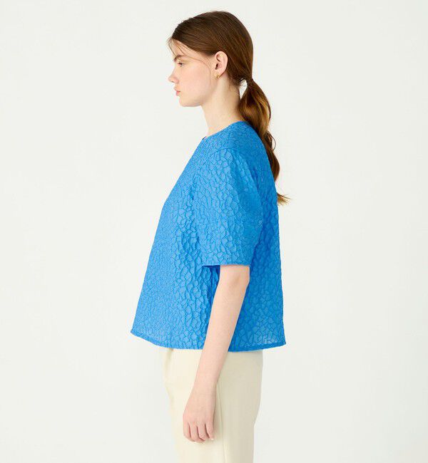 Ballsey「バブルジャカード ランタンスリーブブラウス」|シャツ・ブラウス|