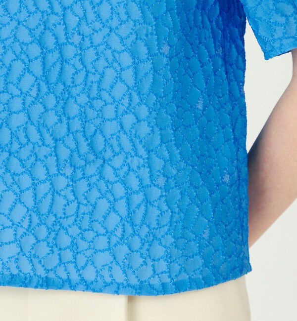 Ballsey「バブルジャカード ランタンスリーブブラウス」|シャツ・ブラウス|