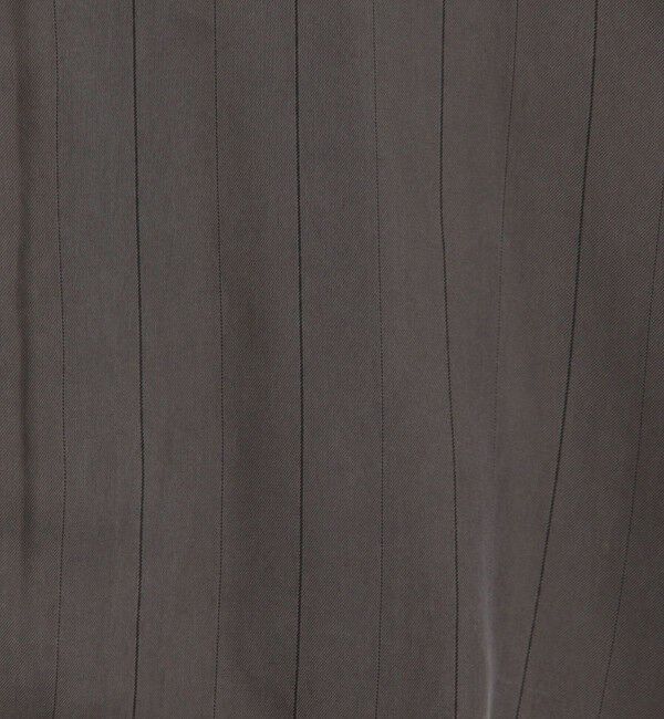 DES PRES「フィブリルストライプ クロップドリラックスブラウス」|シャツ・ブラウス|