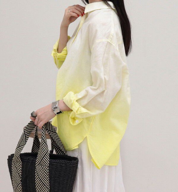 fredy emue「グラデーションリネンシャツ」|シャツ・ブラウス|