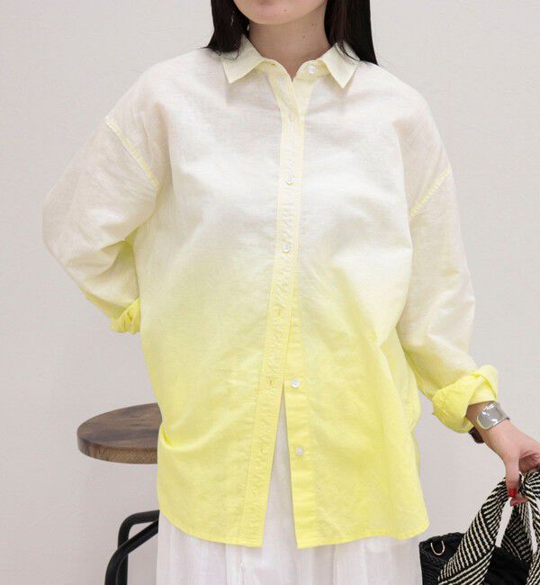 fredy emue「グラデーションリネンシャツ」|シャツ・ブラウス|