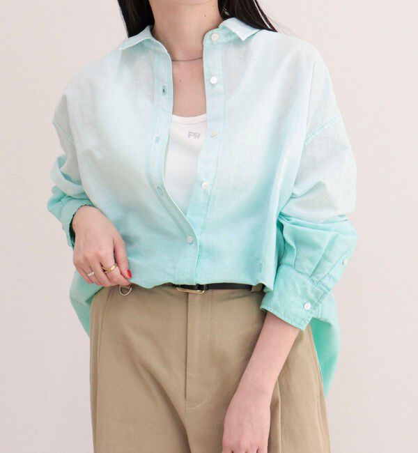 fredy emue「グラデーションリネンシャツ」|シャツ・ブラウス|