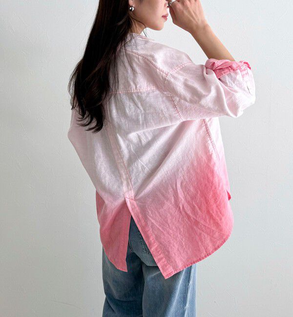 fredy emue「グラデーションリネンシャツ」|シャツ・ブラウス|