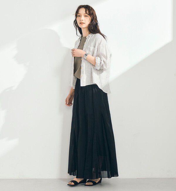 fredy emue「COTTONマチ付きギャザースカート」|スカート|