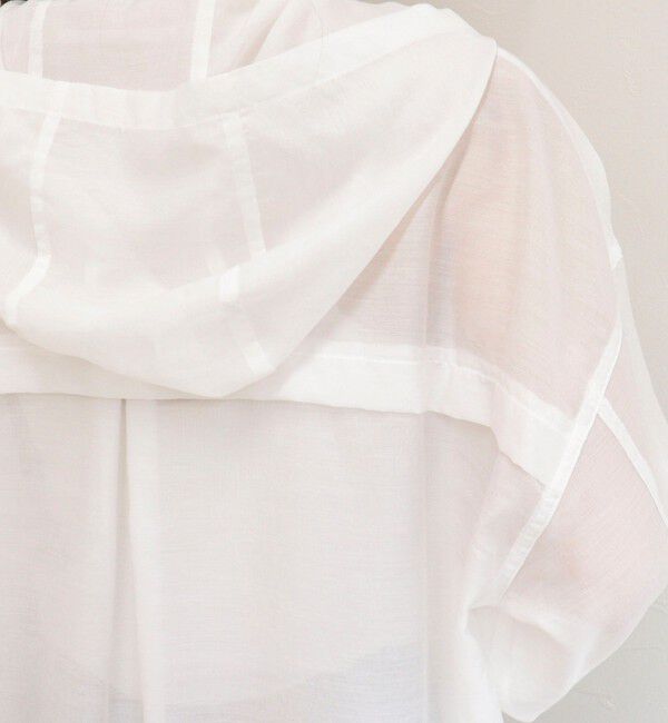 fredy emue「【大人気リバイバル】シアーフーディシャツブルゾン」|シャツ・ブラウス|