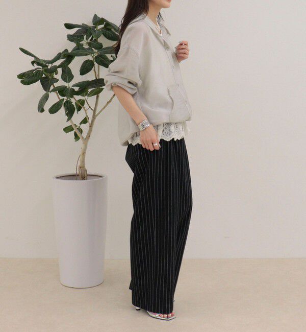 fredy emue「【大人気リバイバル】シアーフーディシャツブルゾン」|シャツ・ブラウス|