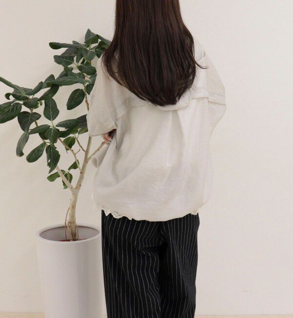 fredy emue「【大人気リバイバル】シアーフーディシャツブルゾン」|シャツ・ブラウス|