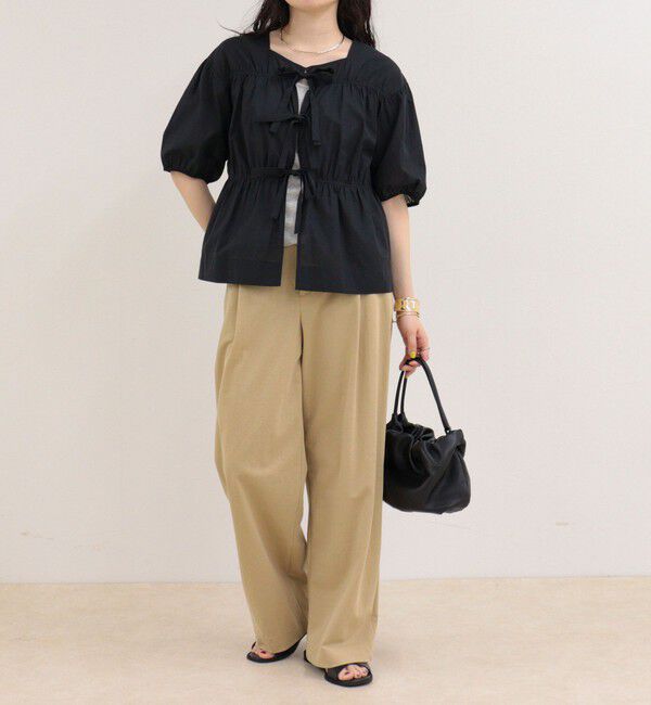 fredy emue「フロントリボンブラウス」|シャツ・ブラウス|