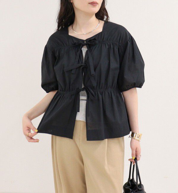 fredy emue「フロントリボンブラウス」|シャツ・ブラウス|