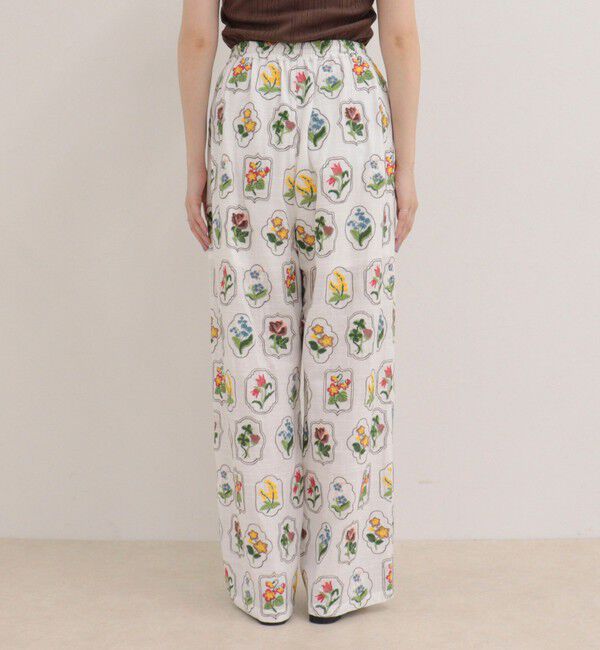 fredy emue「エンブロイダリーギャザーパンツ」|チノ|