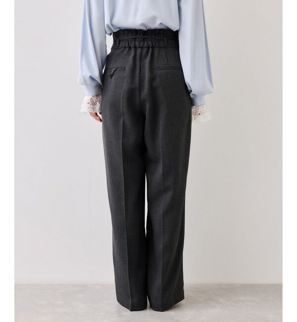 VIS「サマーツイードリボンベルトパンツ/UVケア・イージーケア」|チノ|
