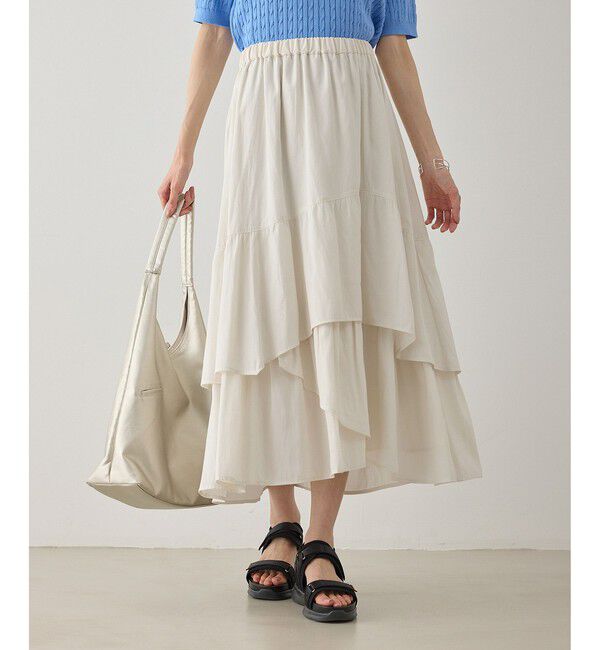 Rope&rsquo;Picnic「ダンダンティアードスカート」|スカート|オフホワイト(15)