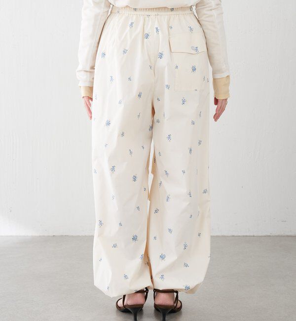  「小花柄パラシュートパンツ」|チノ|