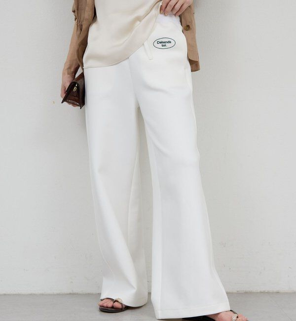  「刺繍ロゴスウェットパンツ」|チノ|