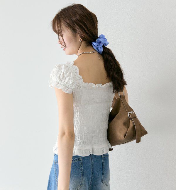  「シャーリングフレンチブラウス」|シャツ・ブラウス|