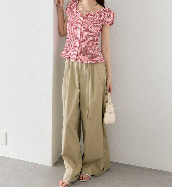  「シャーリングフレンチブラウス」|シャツ・ブラウス|