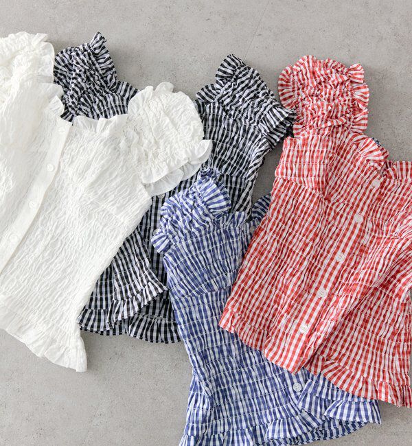  「シャーリングフレンチブラウス」|シャツ・ブラウス|