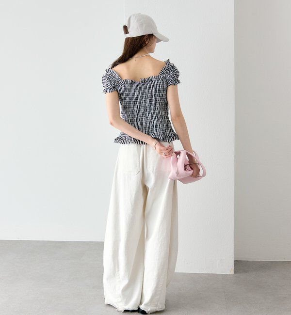  「シャーリングフレンチブラウス」|シャツ・ブラウス|