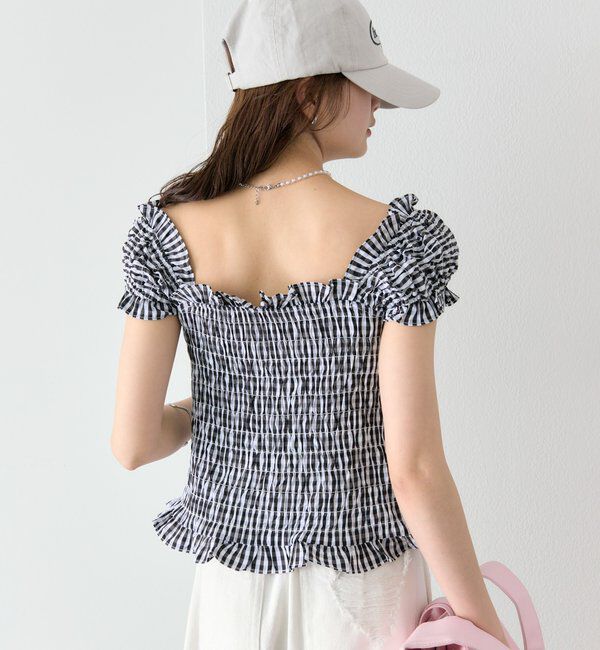  「シャーリングフレンチブラウス」|シャツ・ブラウス|