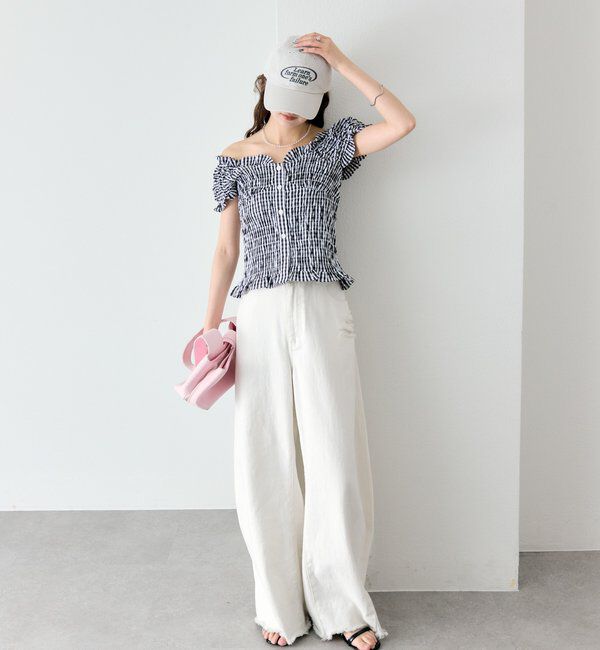  「シャーリングフレンチブラウス」|シャツ・ブラウス|