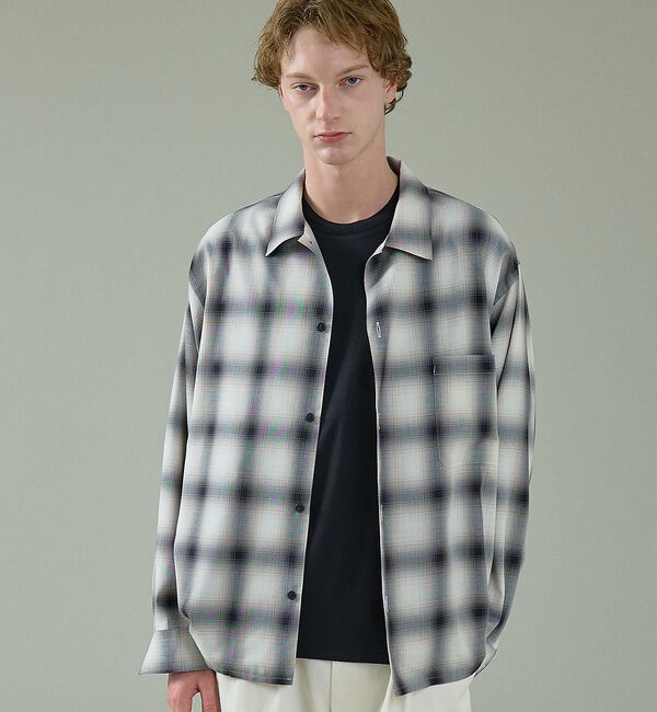 ABAHOUSE「KNIT COLLAR コットンポンチ クルーネック半袖Tシャツ / リラックス」|Tシャツ・カットソー|