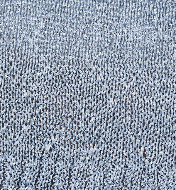 ABAHOUSE「ドライタッチ ペーパーライク クルーネックカーディガン」|カーディガン|