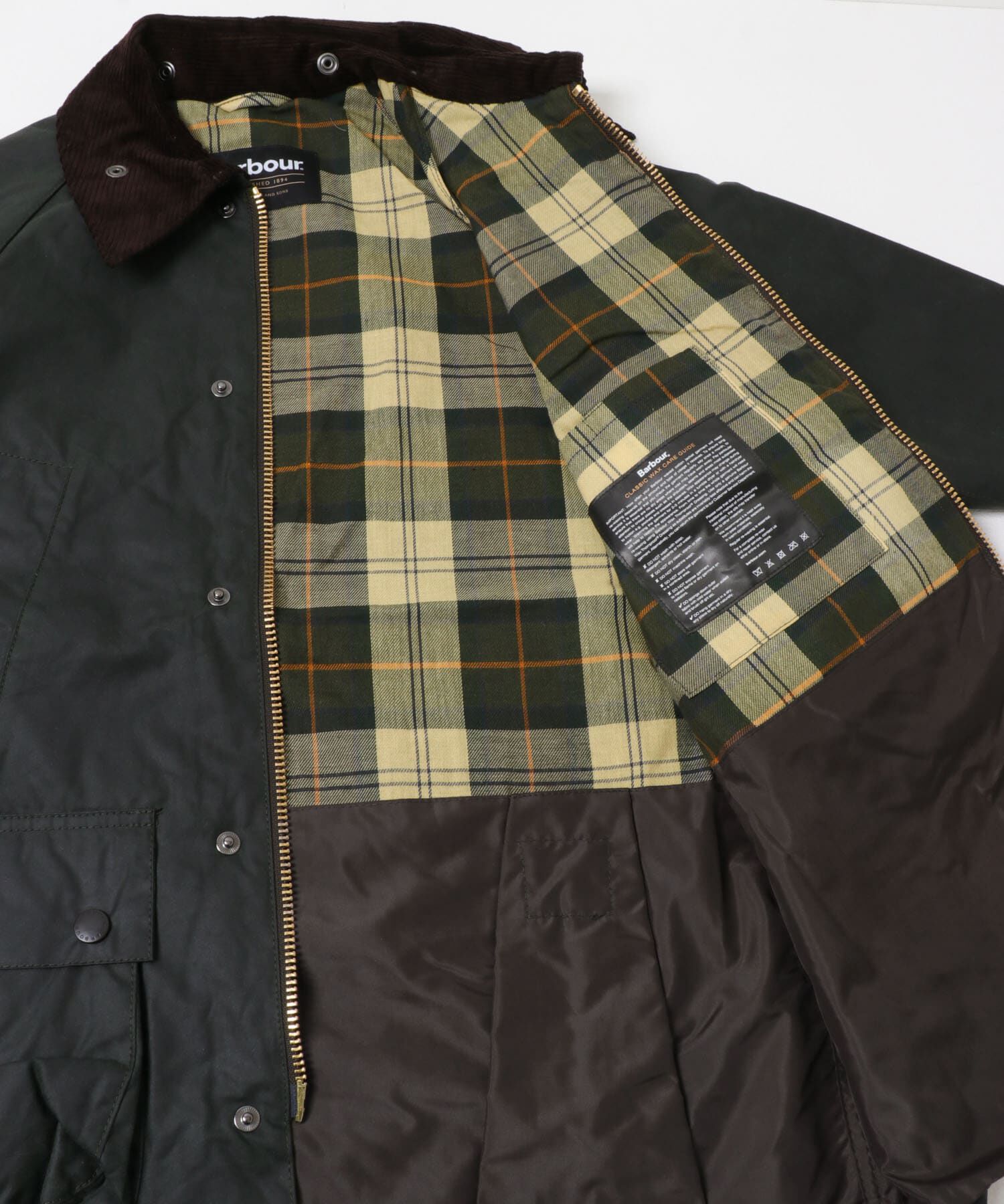 URBAN RESEARCH DOORS「Barbour　OS BEDALE WAX JACKET」|ノーカラーコート|