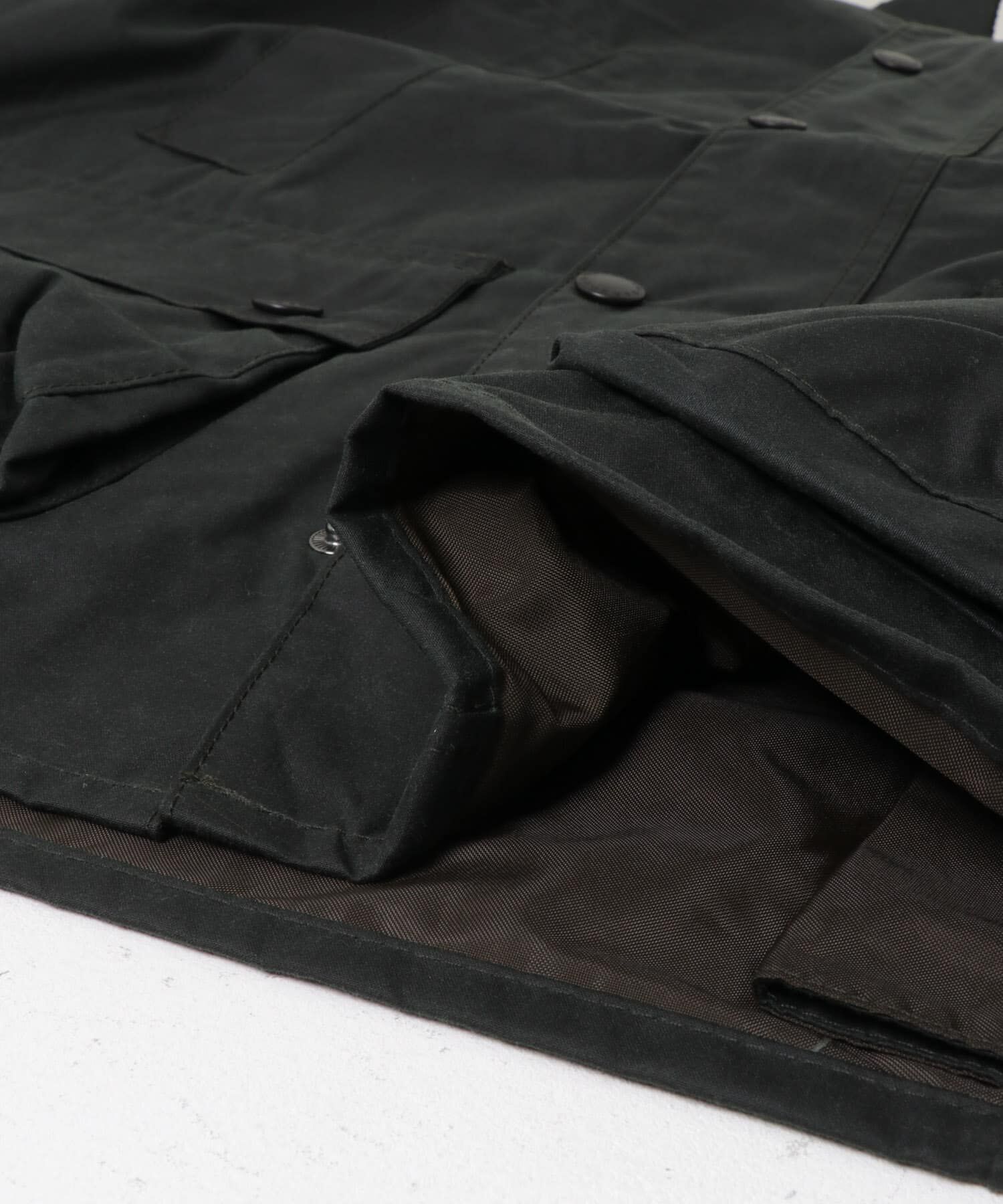 URBAN RESEARCH DOORS「Barbour　OS BEDALE WAX JACKET」|ノーカラーコート|