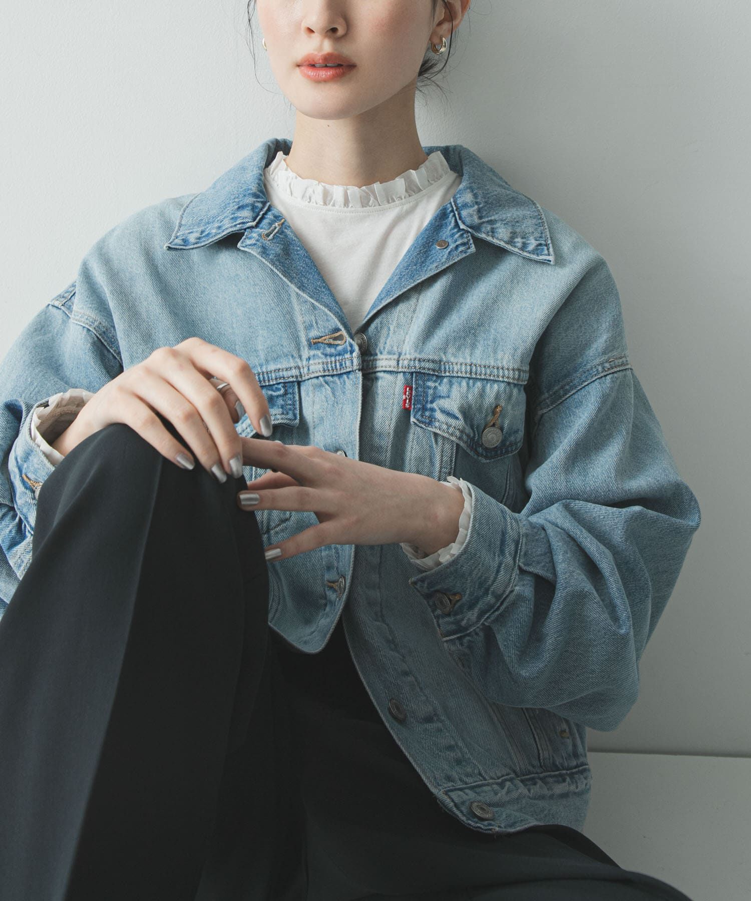 URBAN RESEARCH「フリルデザインシアーカットソー」|Tシャツ・カットソー|