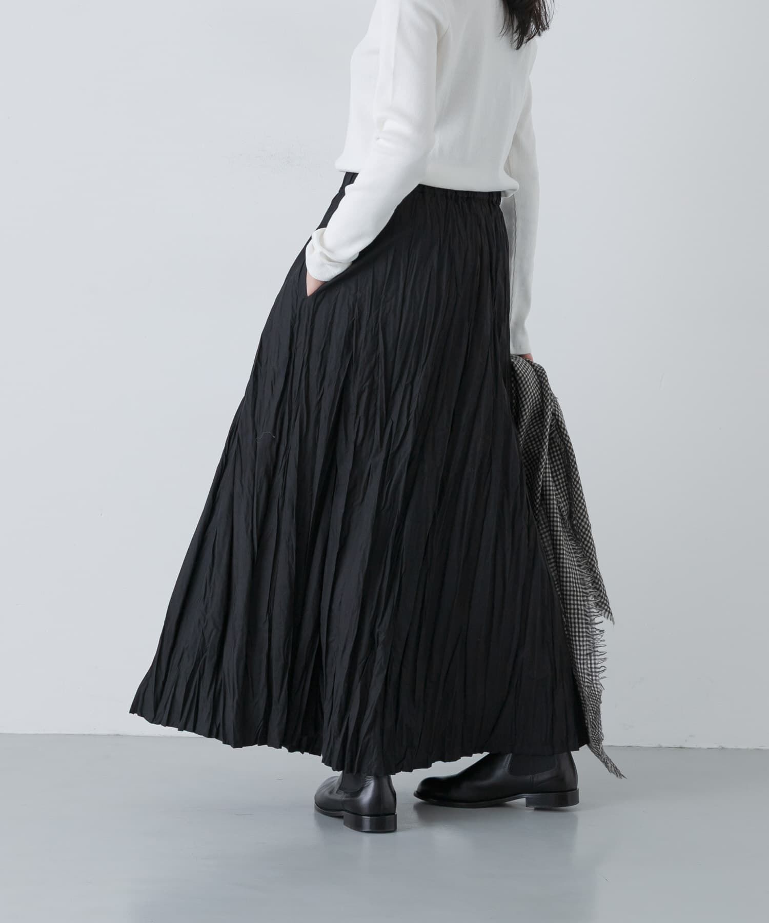 かぐれ「コットンクリンクルスカート」|スカート|