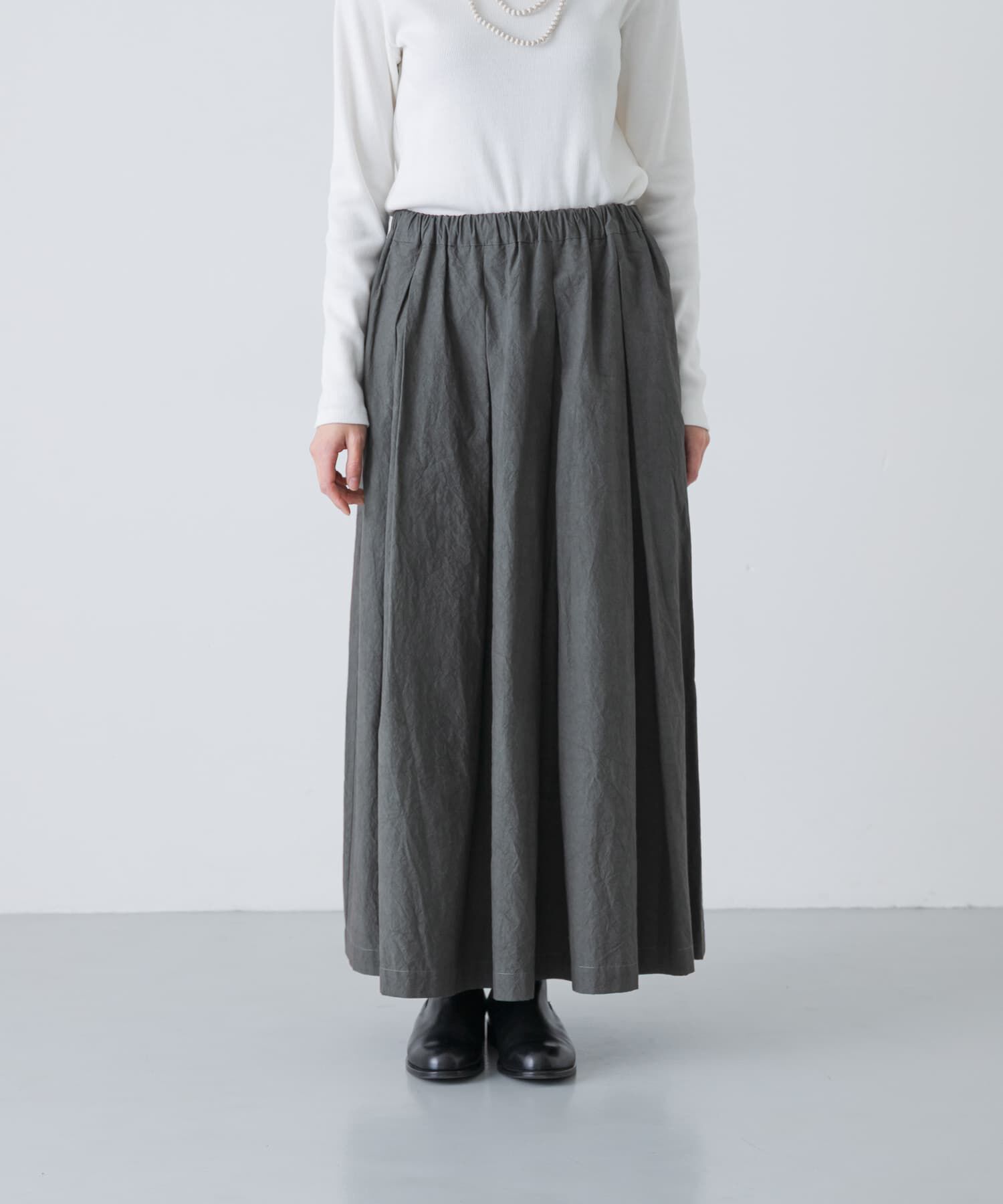 かぐれ「コットンタックスカート」|スカート|