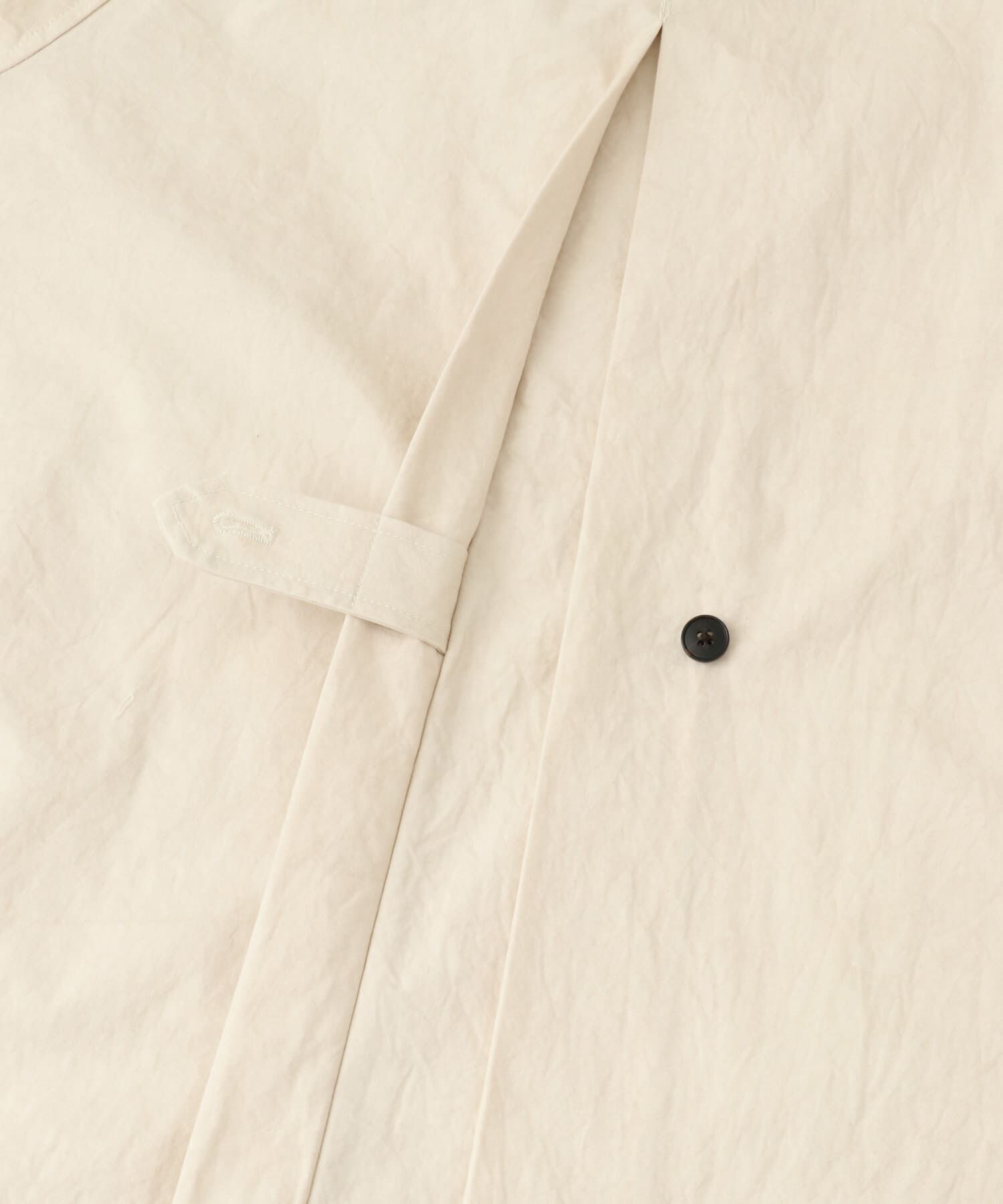 かぐれ「コットンバックタックショートコート」|ノーカラーコート|