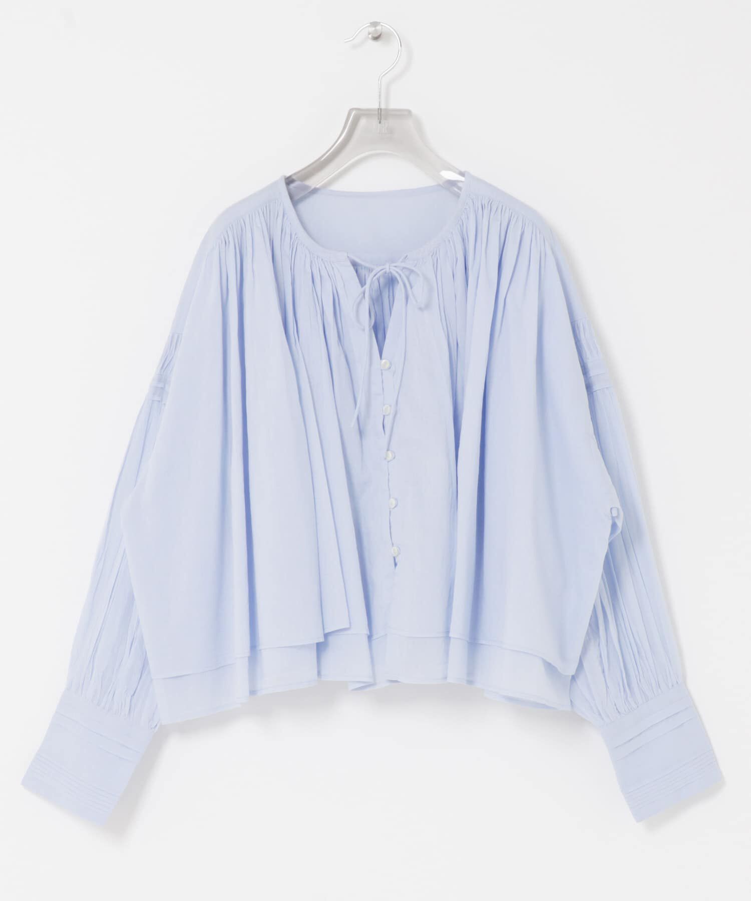 URBAN RESEARCH「コットンボイルギャザーショートブラウス」|シャツ・ブラウス|