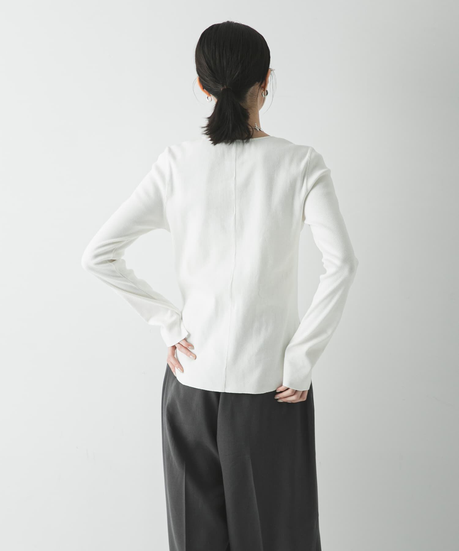 URBAN RESEARCH「ストレッチリブカットソー」|Tシャツ・カットソー|