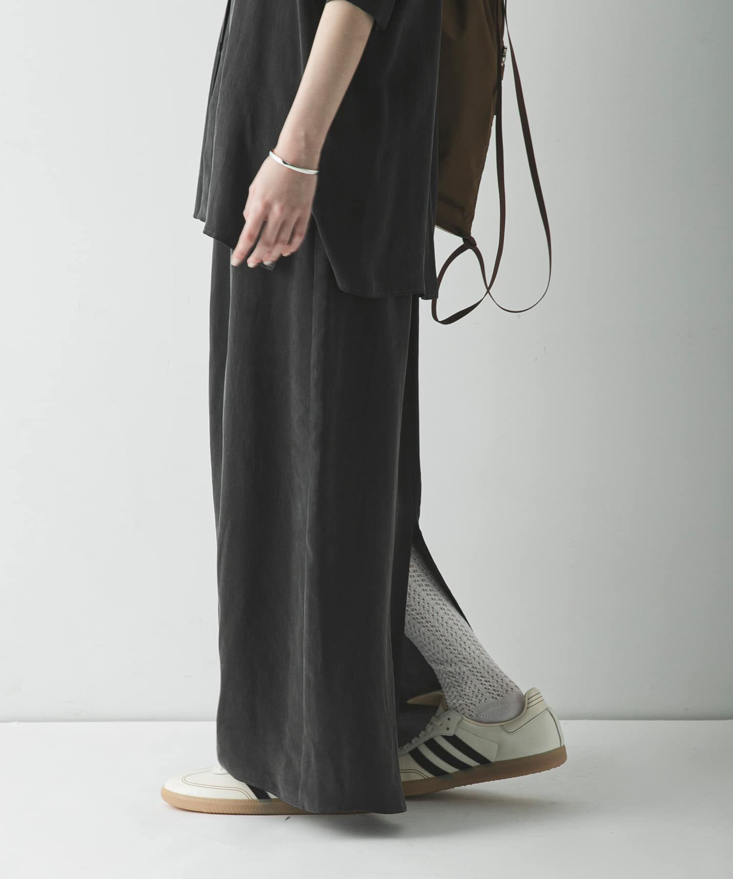 URBAN RESEARCH「キュプラギャザーIラインスカート」|スカート|