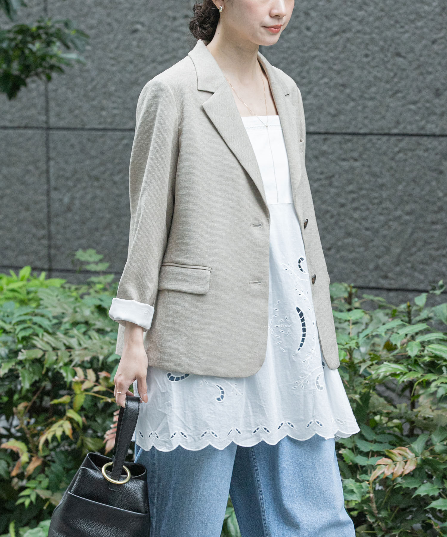 URBAN RESEARCH「リネンライクテーラードジャケット」|その他|ベージュ