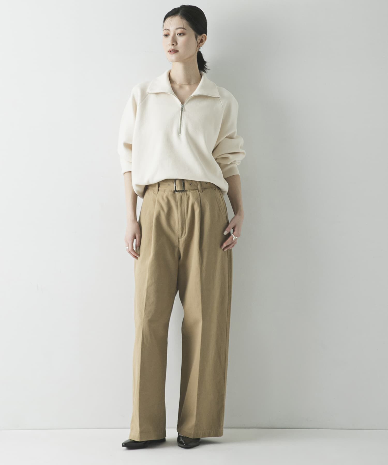 URBAN RESEARCH「『3サイズ展開』ベルト付きタックワイドチノパンツ」|その他|