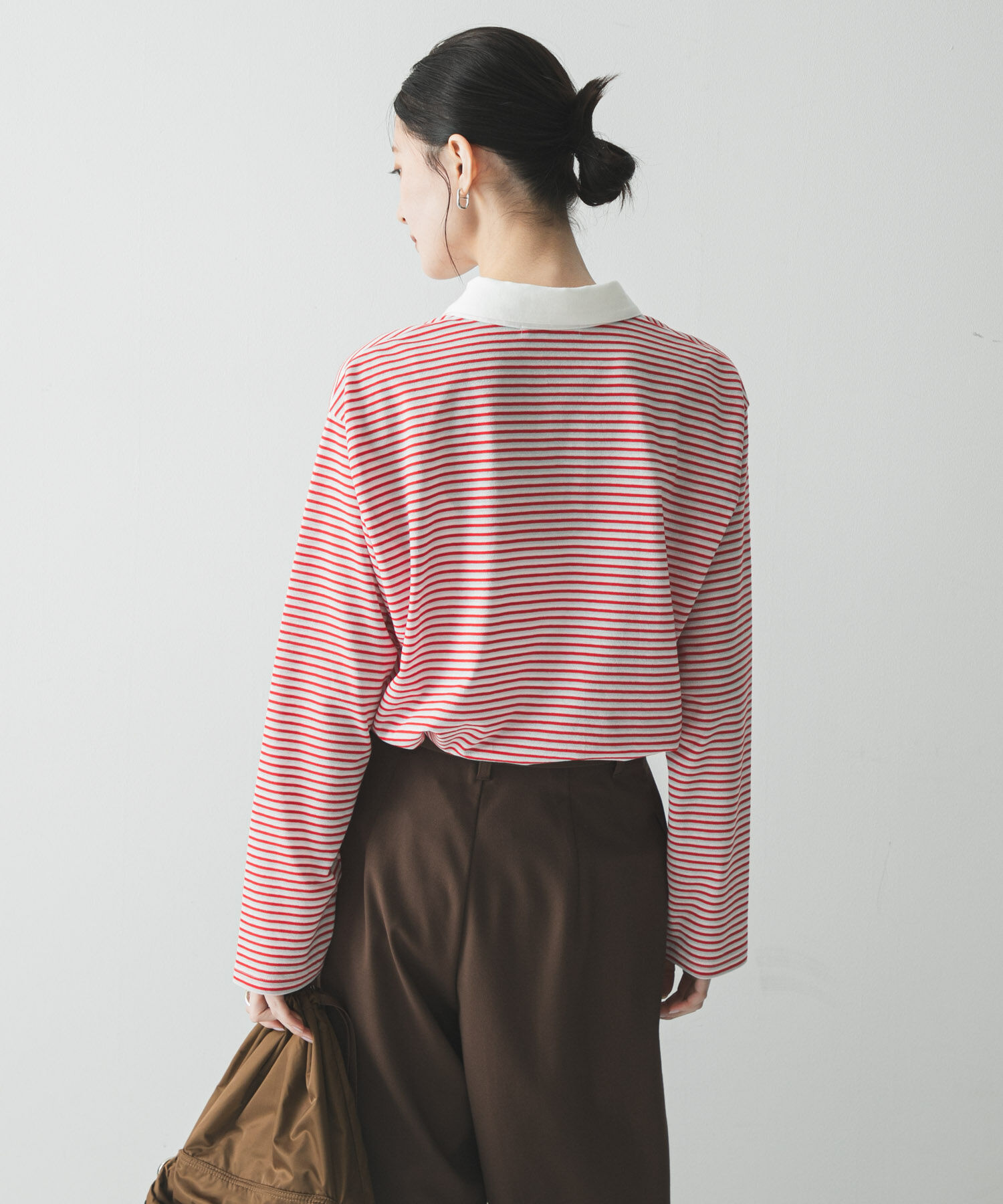 URBAN RESEARCH「シャツカラーマルチボーダーカットソー」|シャツ・ブラウス|