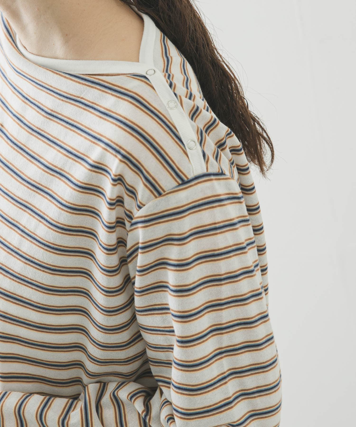 URBAN RESEARCH「マルチボーダー2WAYカットソー」|Tシャツ・カットソー|