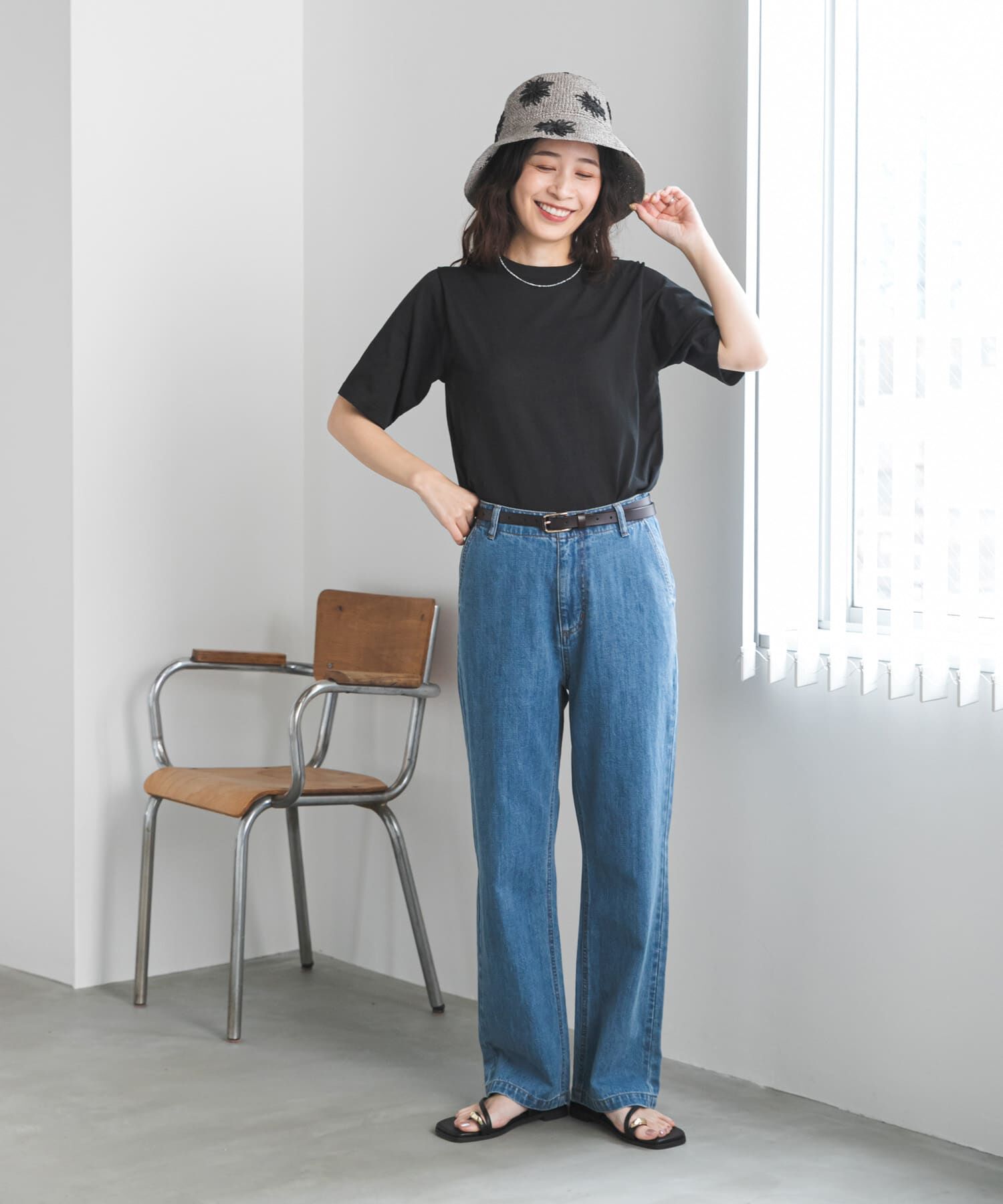 URBAN RESEARCH DOORS「『UR TECH』サマシェアニットハーフスリーブプルオーバー」|Tシャツ・カットソー|