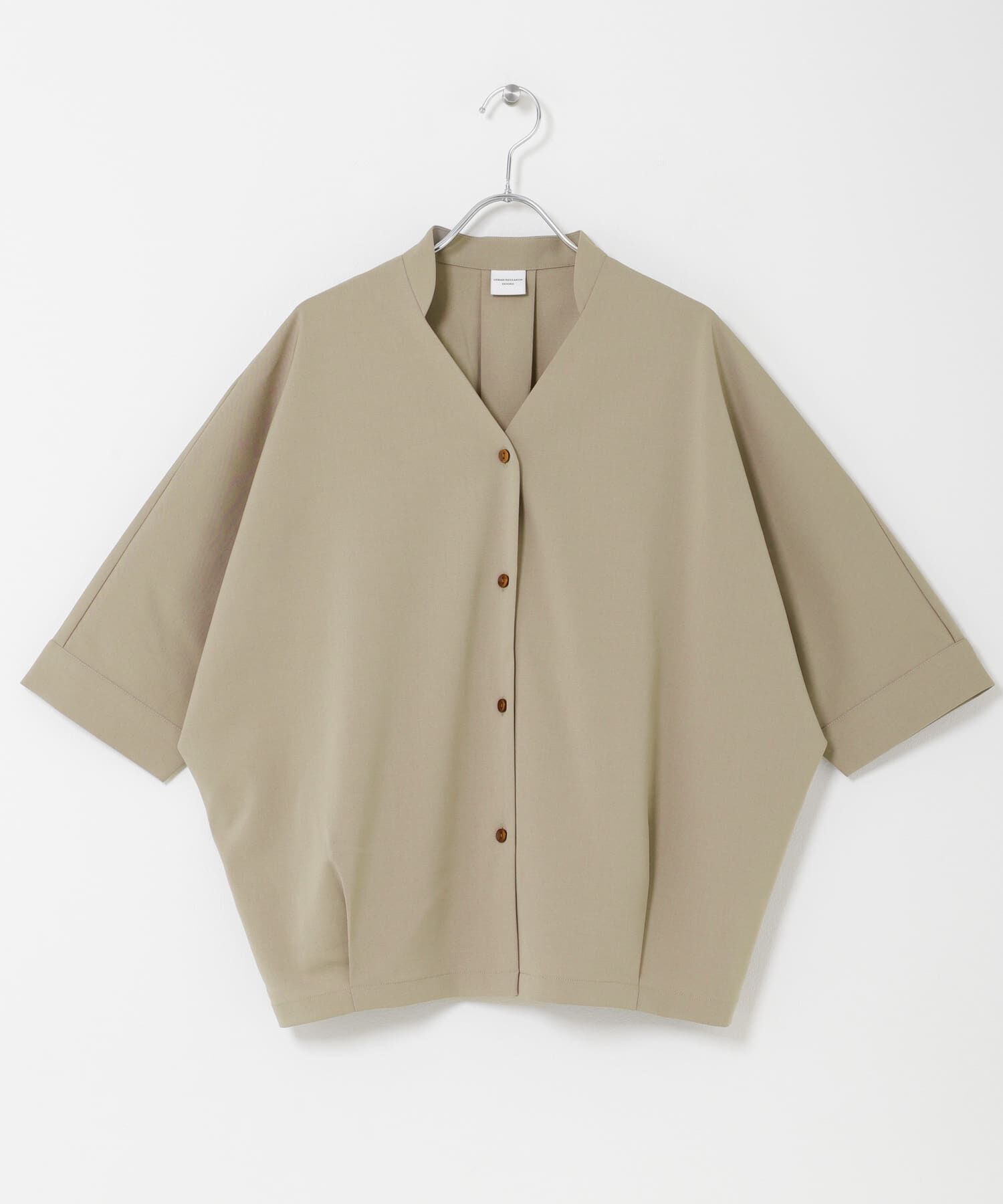 URBAN RESEARCH DOORS「『UR TECH』完声/涼ドルマン半袖シャツ」|シャツ・ブラウス|