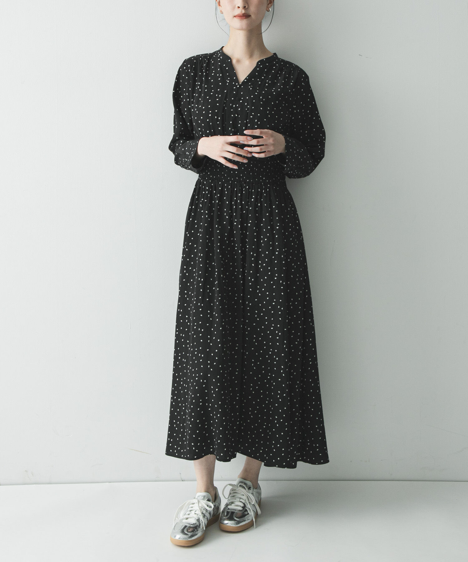 URBAN RESEARCH「ウエストシャーリングドットワンピース」|ワンピース|