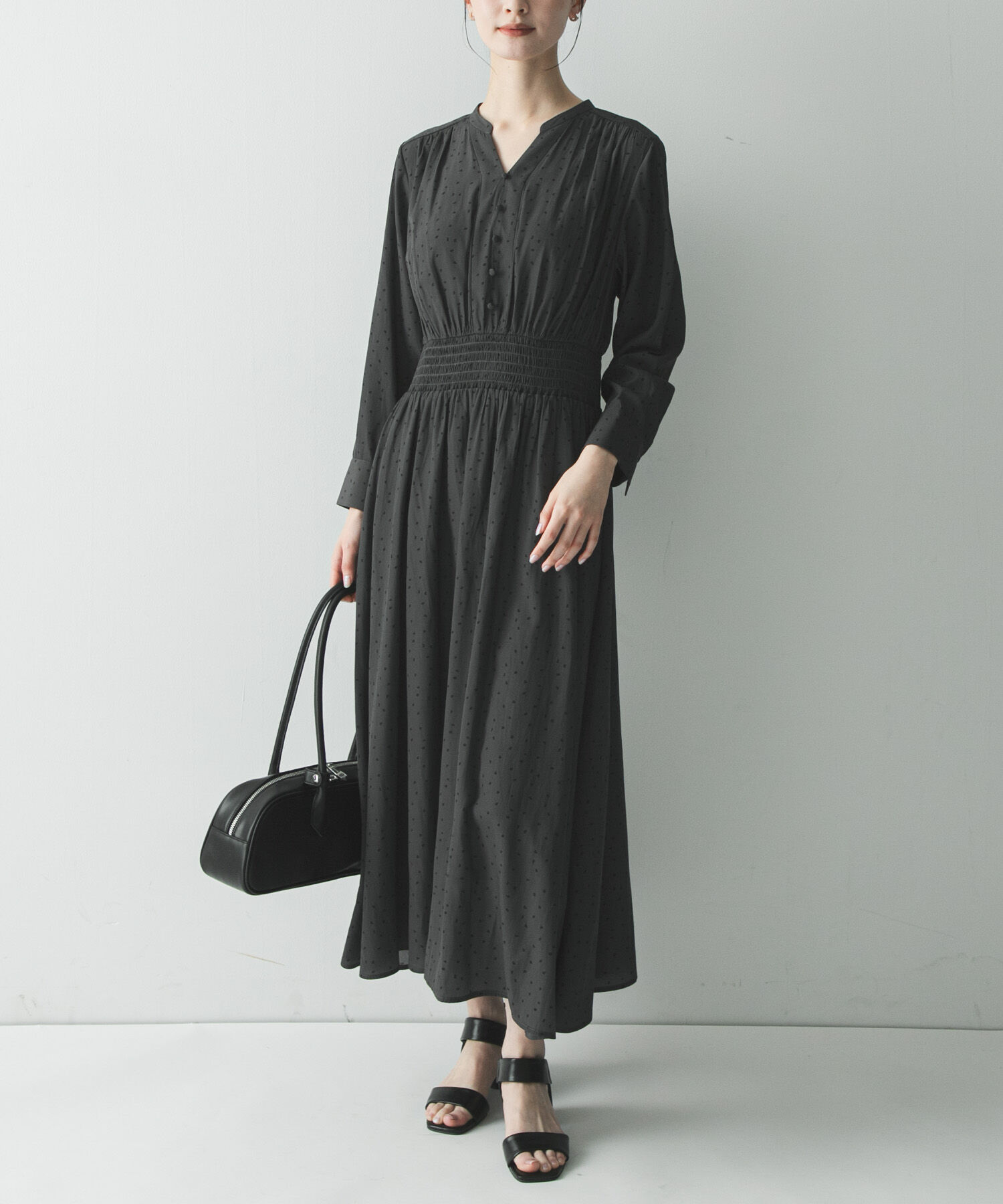 URBAN RESEARCH「ウエストシャーリングドットワンピース」|ワンピース|