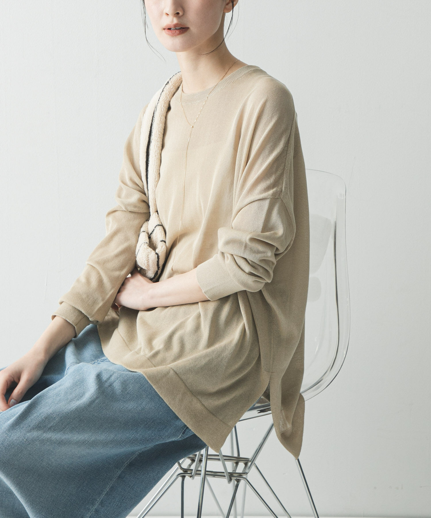 URBAN RESEARCH「UVカット加工ルーズニット」|ニット・セーター|